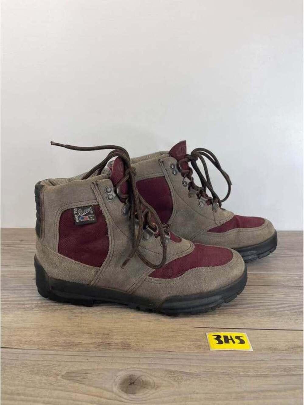 Vintage Danner Women's Size 8 Cross Hiker Gore-Tex Boots USA Made Grey Burgundy
